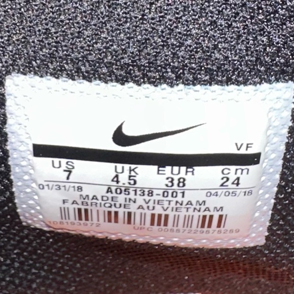 Nike Authenticated Air Force 1 High Tops Black and Orange Just Do It Size 7 - Picture 14 of 17